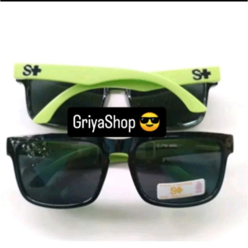 Kacamata S+ gagang warna warni bahan tebal, Kacamata fashion kotak cewek cowok