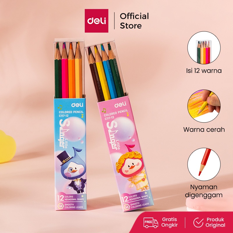 

Deli Pensil Warna / Colored Pencil 12 Colors EC117