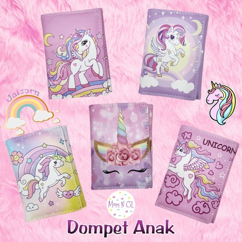 Dompet Anak Lebaran Angpao Perempuan Murah Kecil Unicorn smiggle impor