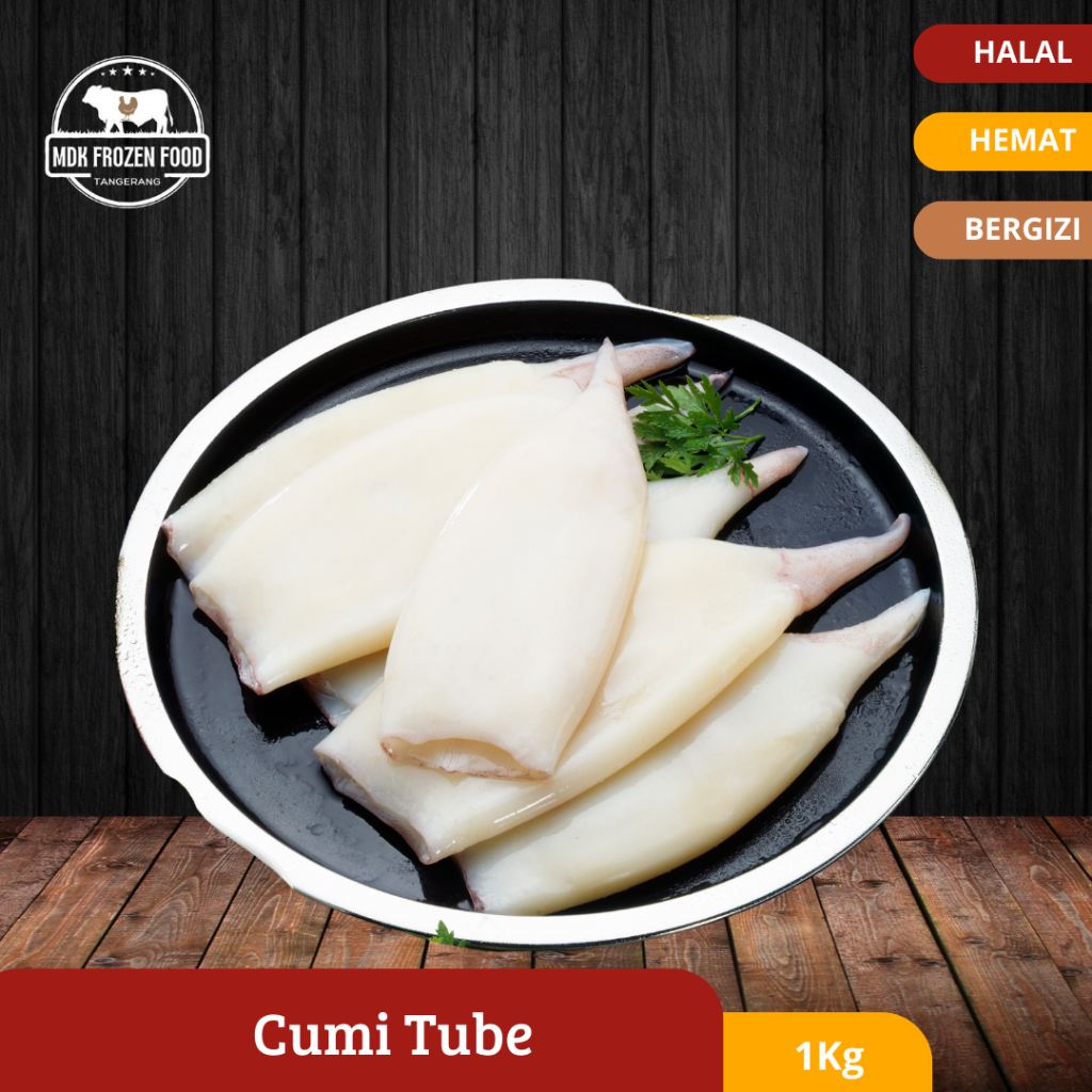 

Cumi Tube Kupas Bersih | Cumi Beku | Squid Tube Frozen 1Kg
