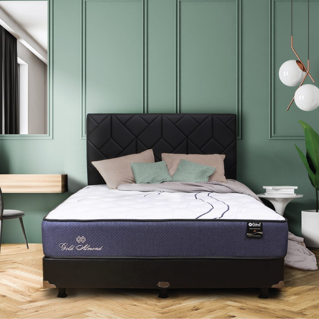 Set Springbed Central Gold Almond 90 100 120 160 180 200 Promo