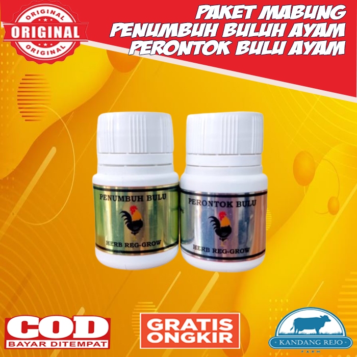 Paket Ayam MABUNG Penumbuh Bulu Perontok Bulu Ayam Bangkok Aduan Membantu Proses Mabung Super Cepat