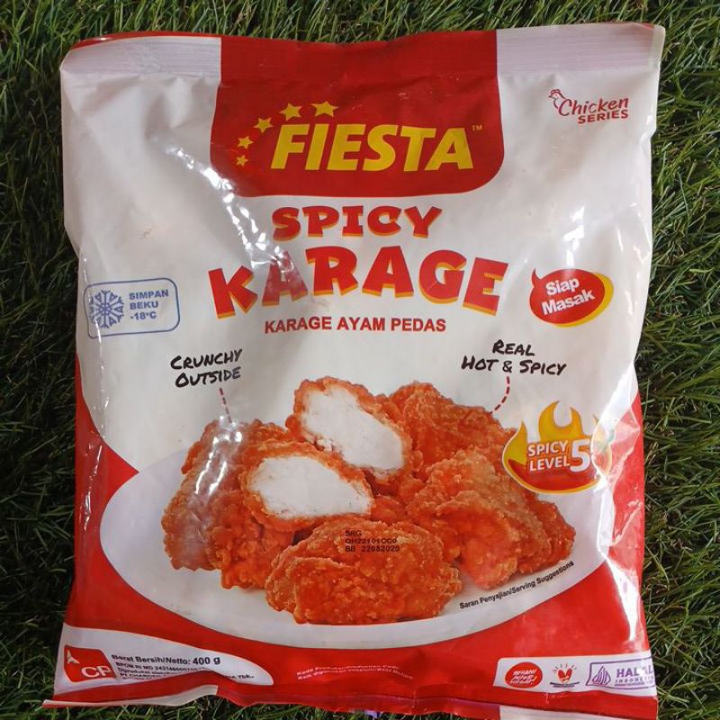 

fiesta spicy karage 400gr / ayam karage pedas chiken karage