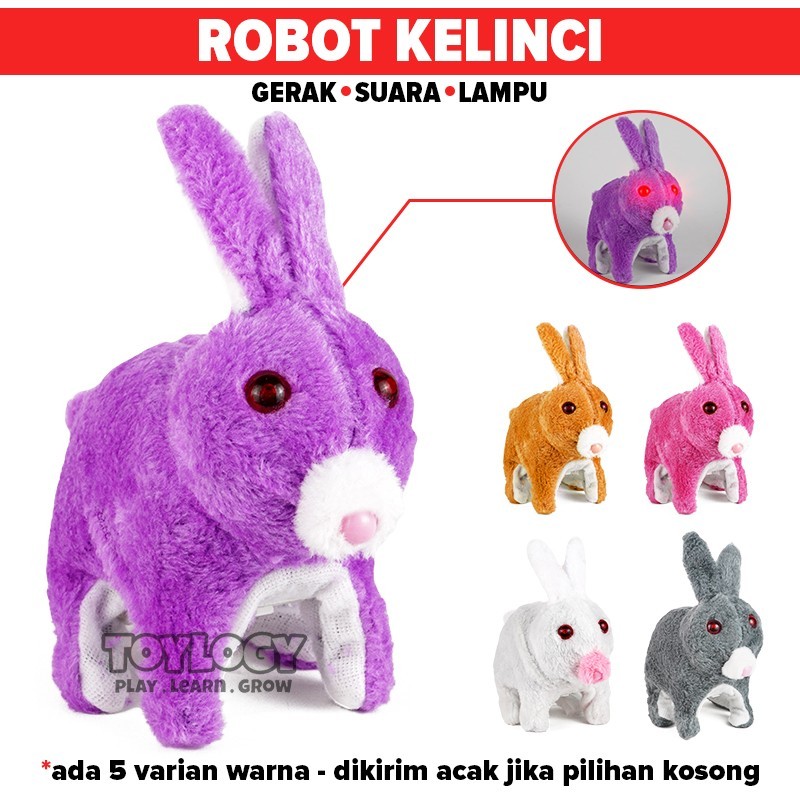Mainan Anak Robot Boneka Kelinci (Robot Stuffed Plush Rabbit)