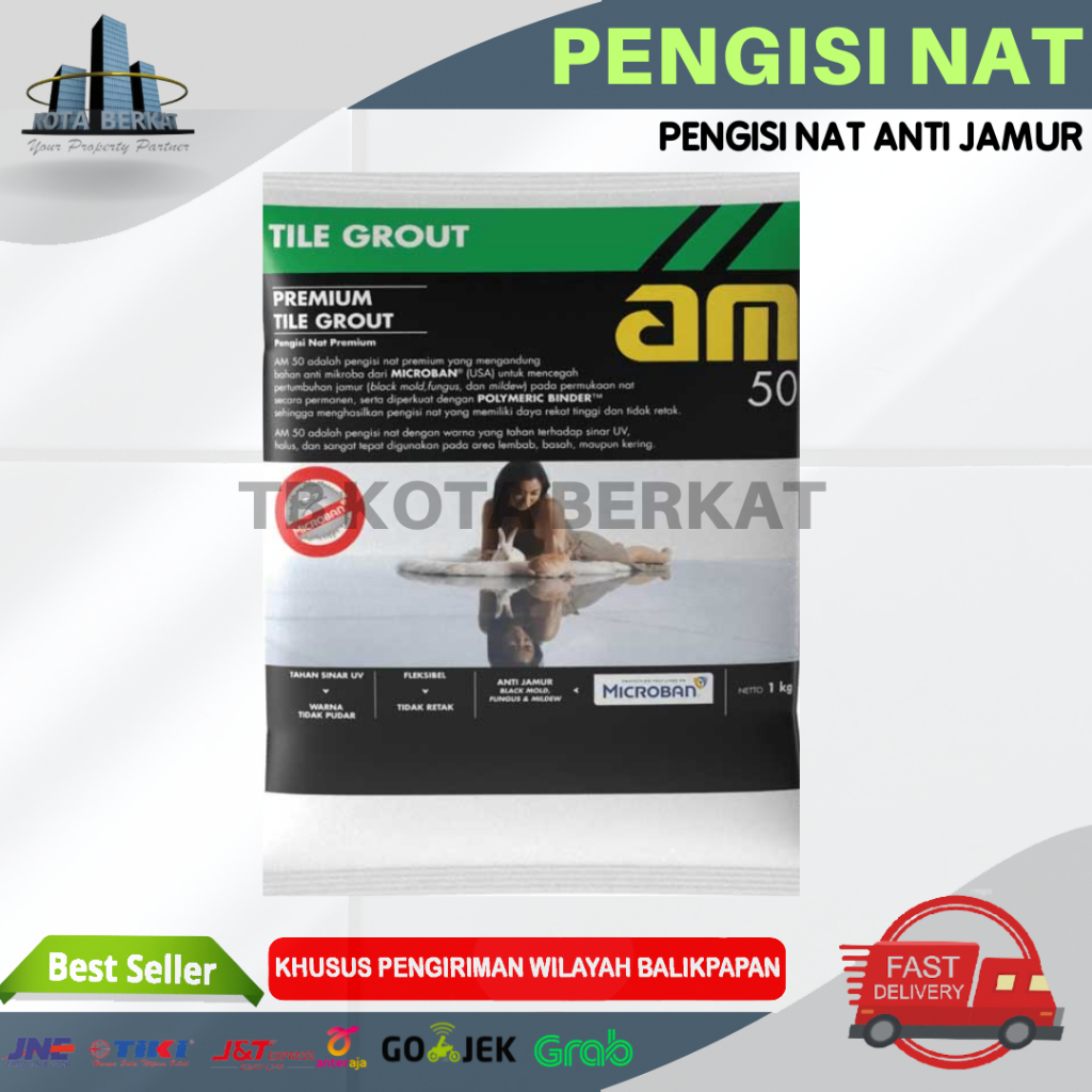 PENGISI NAT KERAMIK AM 50 / AM 50 PENGISI NAT ANTI JAMUR / PREMIUM TILE GROUT / NAT KERAMIK