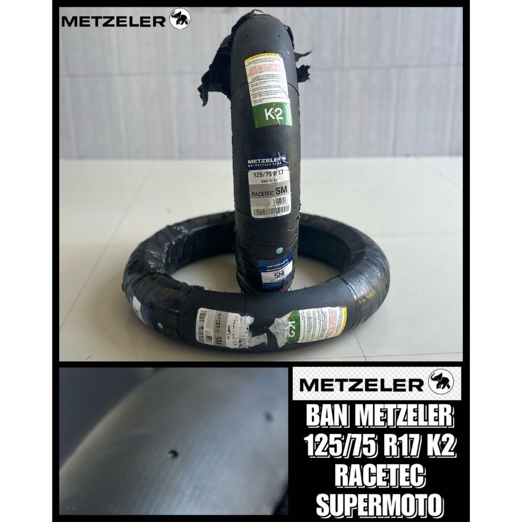 Ban Metzeler R17 125/75 K2 Racetec Supermoto