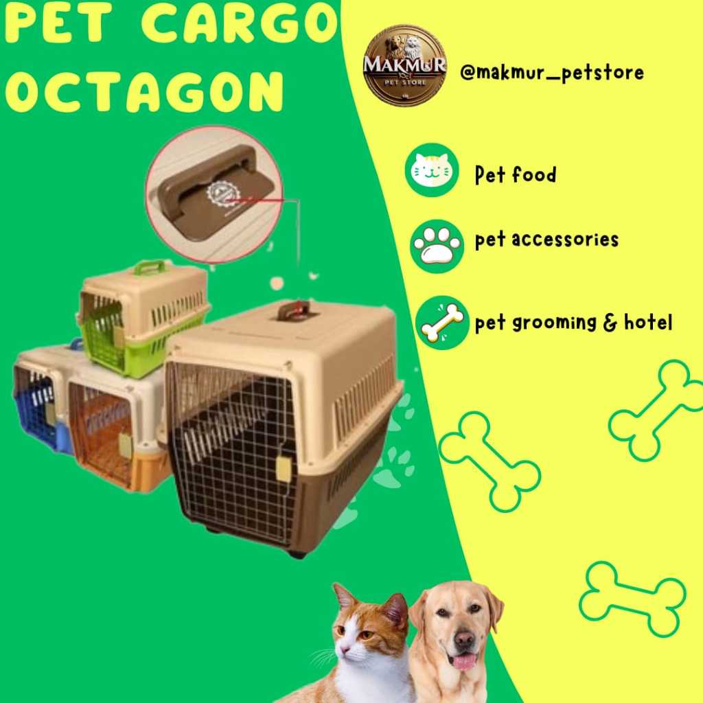 PET CARGO OCTAGON SMALL KN1010, MEDIUM KN1020, DAN LARGE 1030