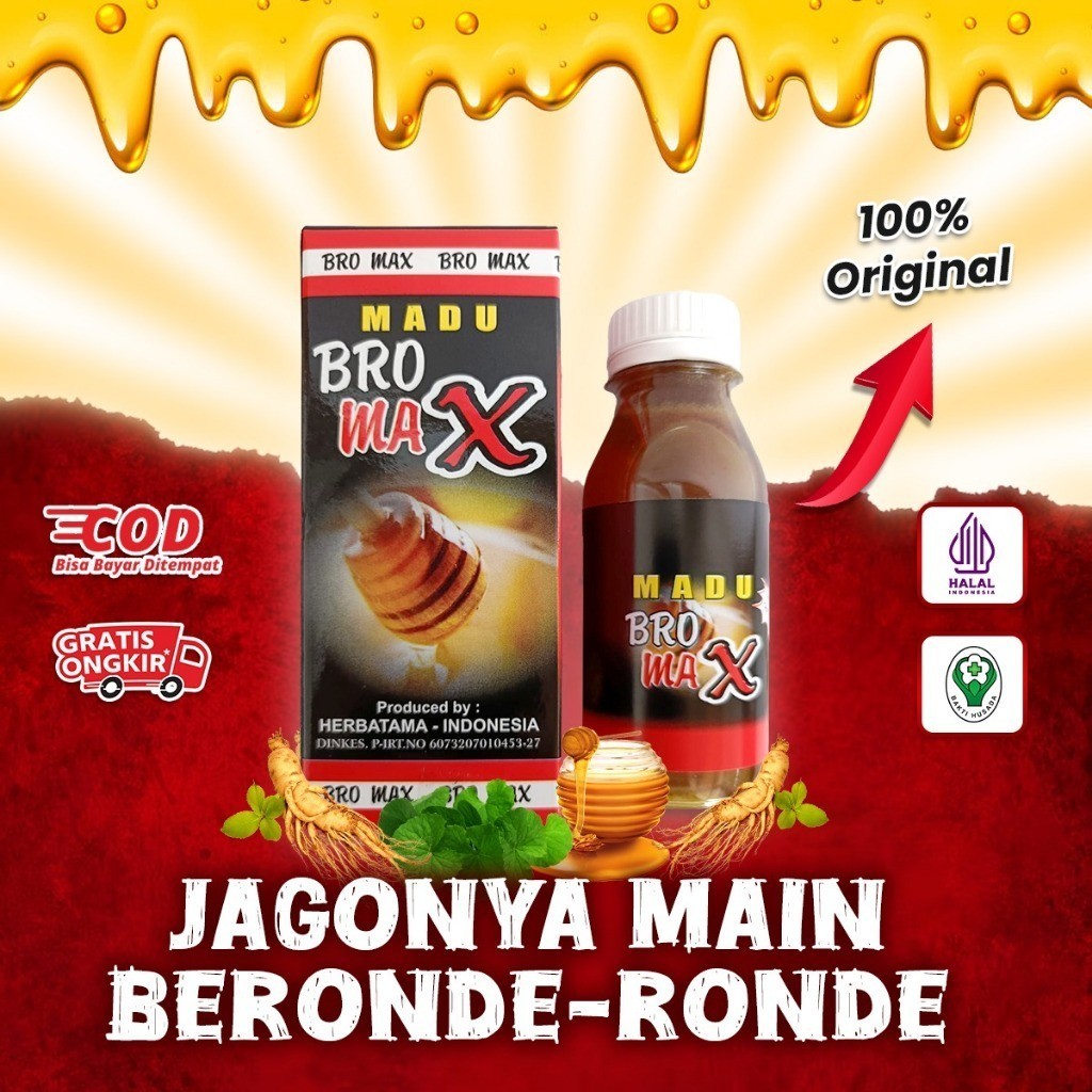 

Madu Bromax 175gr Botol Besar I Madu Herbal I Madu Kuat I Madu Pria Dewasa I Obat Kuat I Madu Asli I Bayar Ditempat