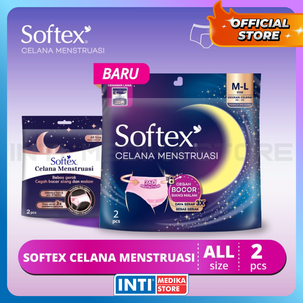 SOFTEX - Celana Menstruasi | Pembalut Wanita | Pembalut Celana Mens