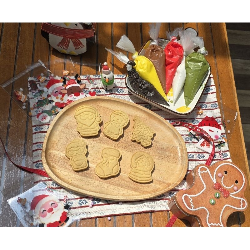 

DIY COOKIES KIT TEMA NATAL| FREE COOKIES PLASTIC *SLAMA PERSEDIAAN MASI ADA