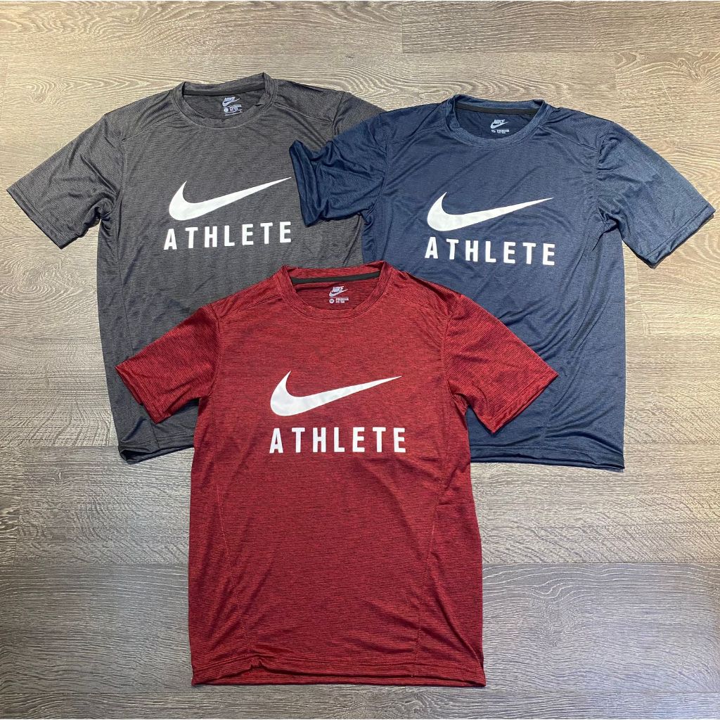 baju running kaos pria jersey training nike athlete kaos dry fit