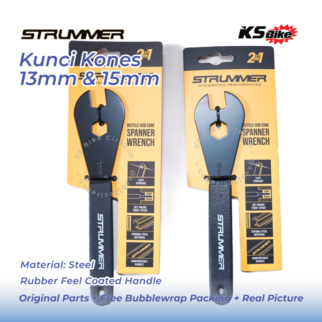 Kunci Kones Sepeda Strummer 13mm 15mm Cone Spanner CSW Tool Hand Bike Universal Toko Sepeda KS Bike 
