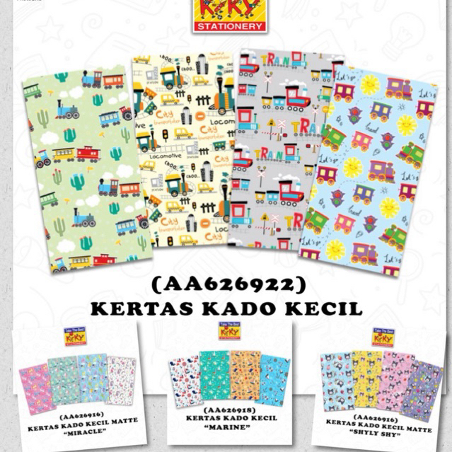 

[ SJB ] Kertas Kado Kiky 50 lembar Glossy/ Kertas Kado Murah / Kertas Kado Merk Kiky / Kertas kado Kiky / Bungkus Kado