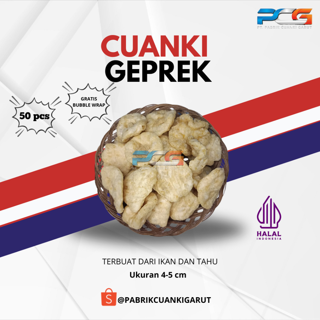 

Cuanki Tahu Geprek / Gepeng Isi 50 Pcs Toping Baso Aci dan Seblak Enak dan Gurih