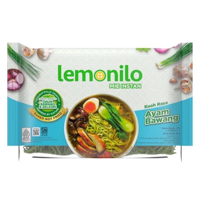 

Lemonilo Mie Instant Kuah Alami Ayam Bawang 60G
