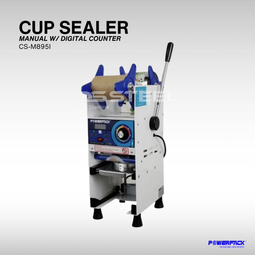 POWERPACK Manual Cup Sealer CS-M895i / Mesin Press Gelas POWERPACK CS M895i