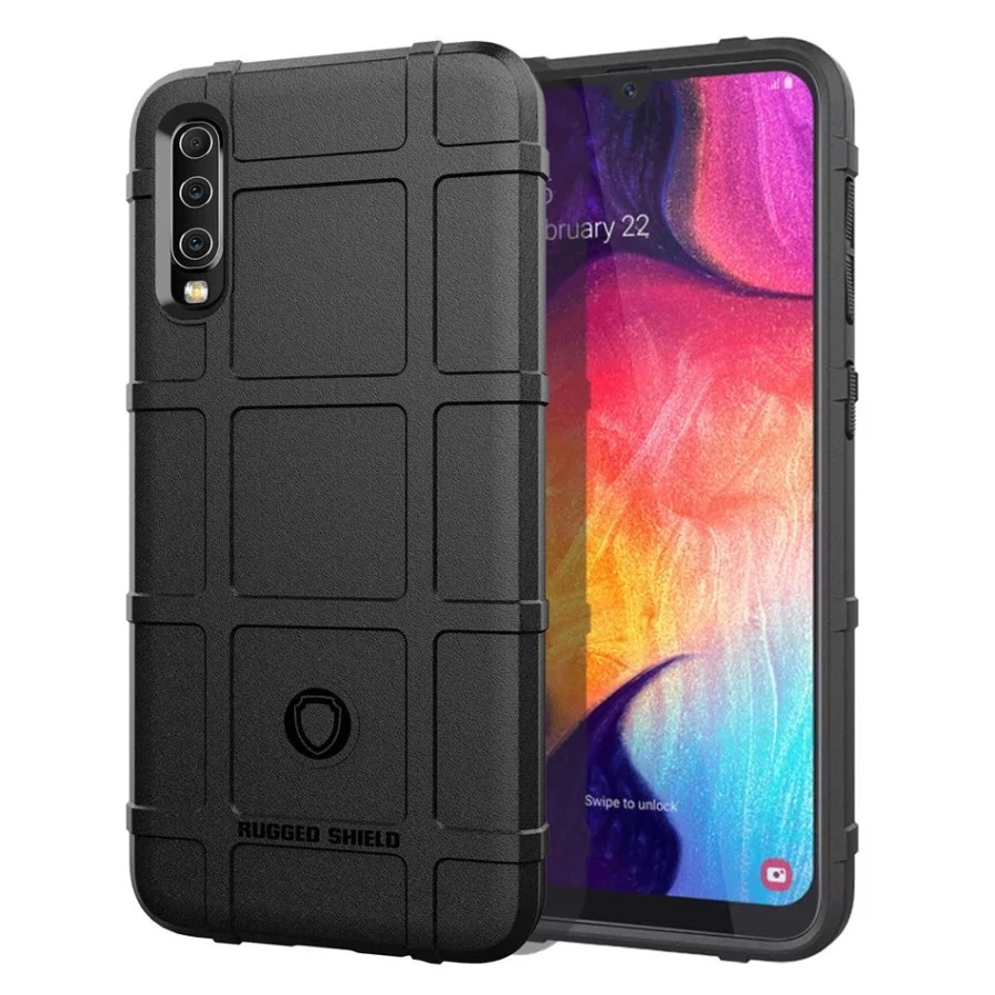 SAMSUNG GALAXY A30S / A50 / A50S RUGGED SHIELD ARMOR CASE ANTI SLIP SHOCKPROOF