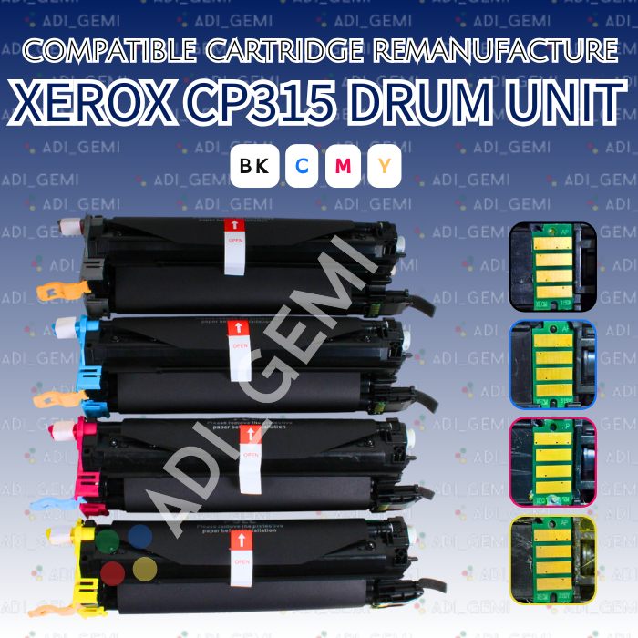 Compatible DRUM UNIT Cartridge REMANUFACTURE XEROX CP315 CP 315 - DCP CM315Z CM318Z CM315DW CM318DW