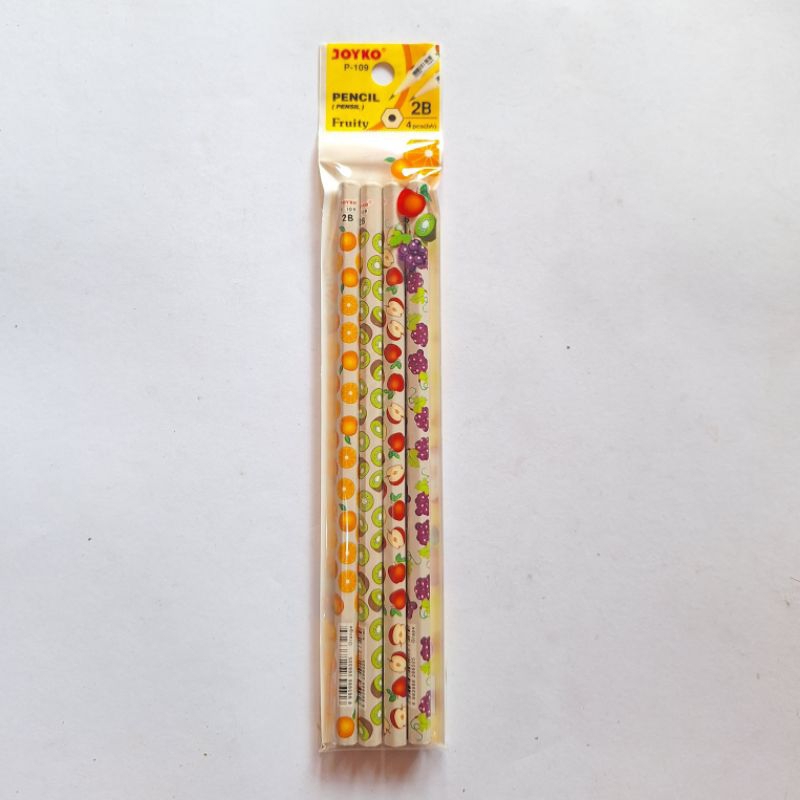 

Pensil Joyko 2B P-109 Fruity /Joyko P-109 /1 Set (4 Pcs)
