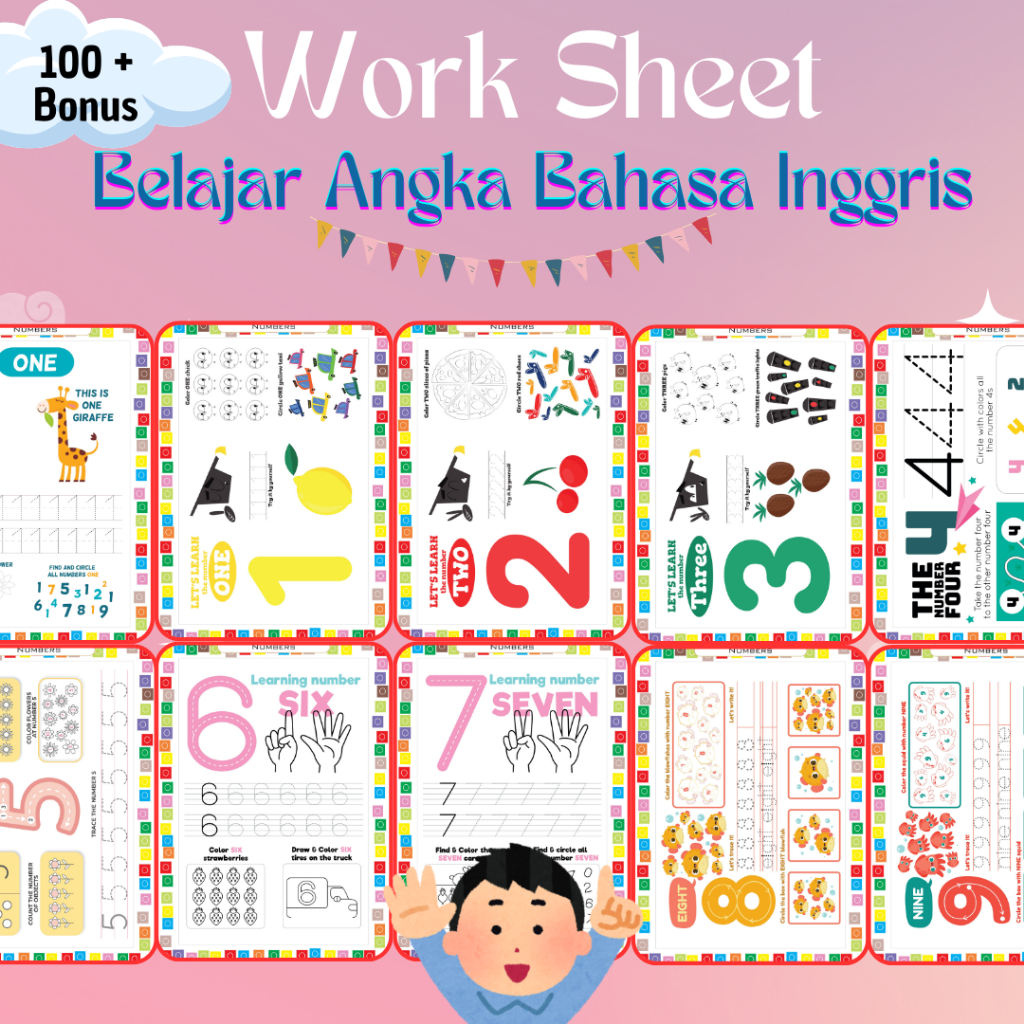 

Printable Belajar Angka bahasa inggris , ebook print , lembar aktivitas , bebas print tanpa batasan