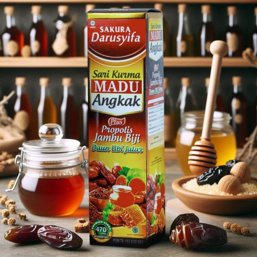 

SAKURA/SARI KURMA MADU ANGKAK DARUSYIFA ORIGINAL/OBAT DEMAM