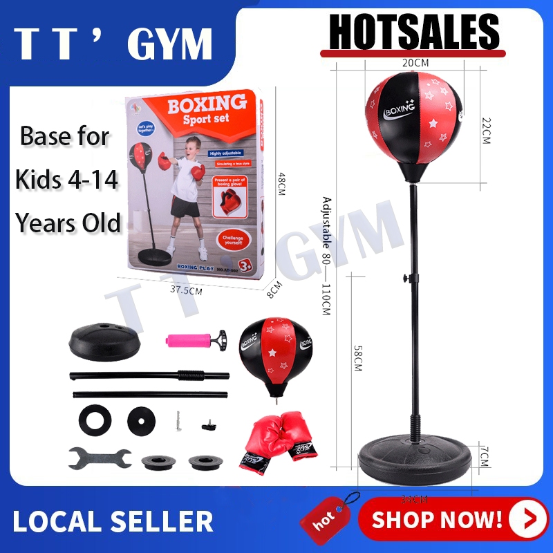 Mainan Alat Latihan Tinju Set Anak Maenan Samsak Tinju Speed Boxing Ball Sarung Tinju