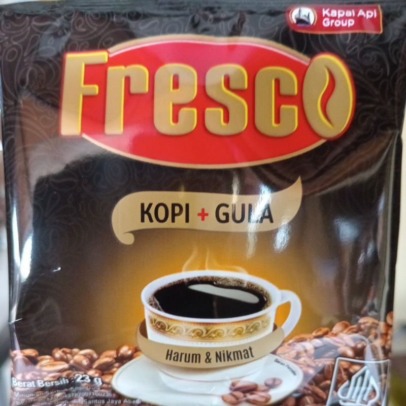 

kopi fresco plus gula per renceng isi 20 sachet