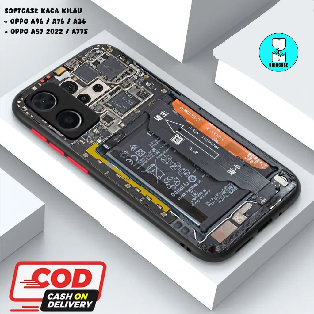 UNIQ  CASE SOFTCASE GLOSSY (KACA KILAU) OPPO A96 / A76 / A36 || OPPO A57 2022 / A77S dan ALL TYPE SM