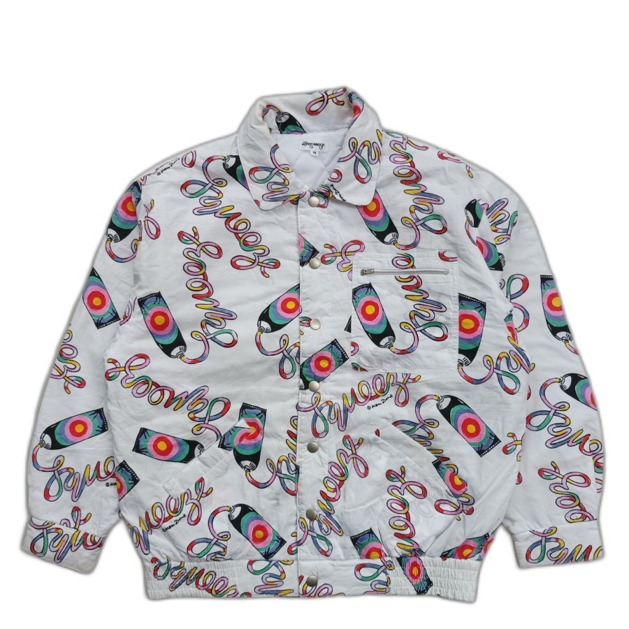 jaket vintage ken done down under AOP fullprint art casual bomber boxy