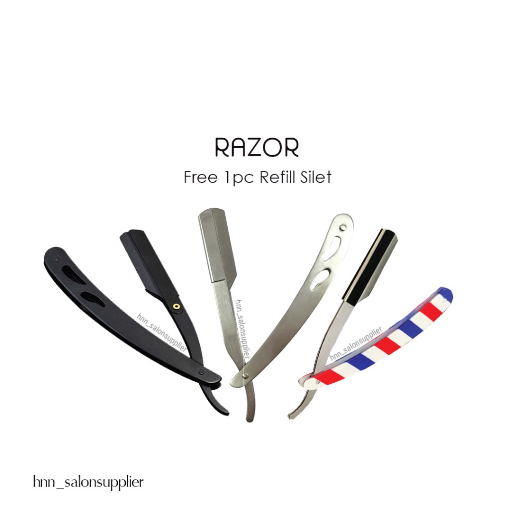 Razor Cukur Lipat Alat Cukur Jenggot Barber Barbershop Razor