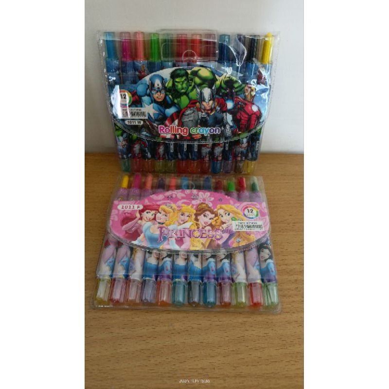 

CRAYON PUTAR/ROLLING CRAYON PENDEK 12 WARNA 1011W/2011K