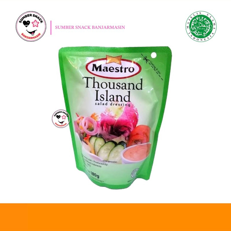 

Maestro Thousand Island Salad Dressing Pouch (180g)