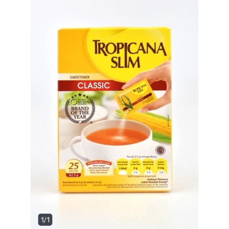 

Tropicana Slim Sweetener Classic 25 Sachet