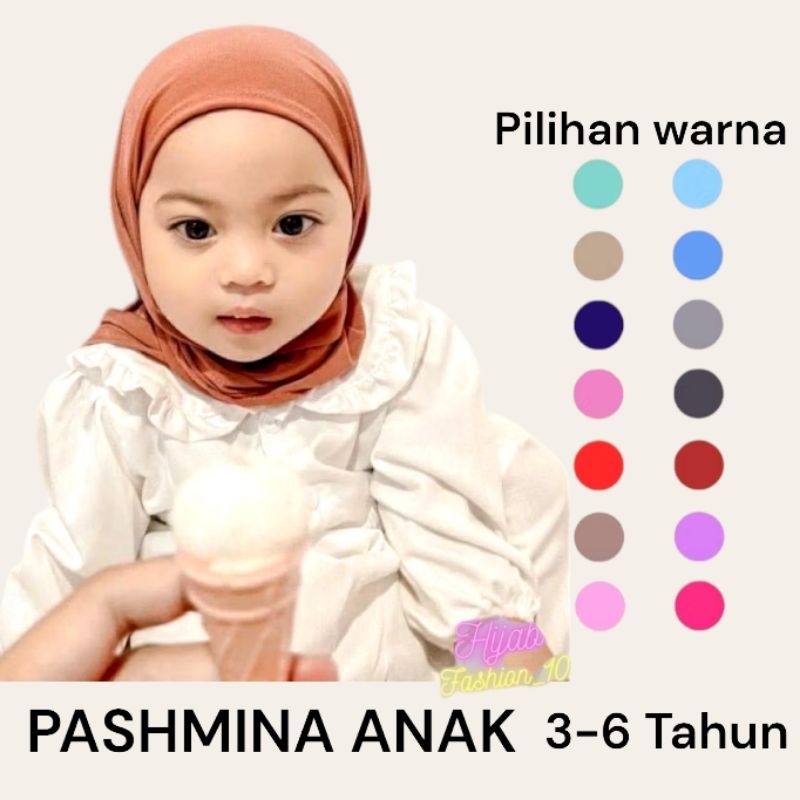 Kerudung Pastan Anak Camila / Pashmina Instan Premium 0-6 Tahun Terbaru | Jilbab Sekolah Tk Instan B