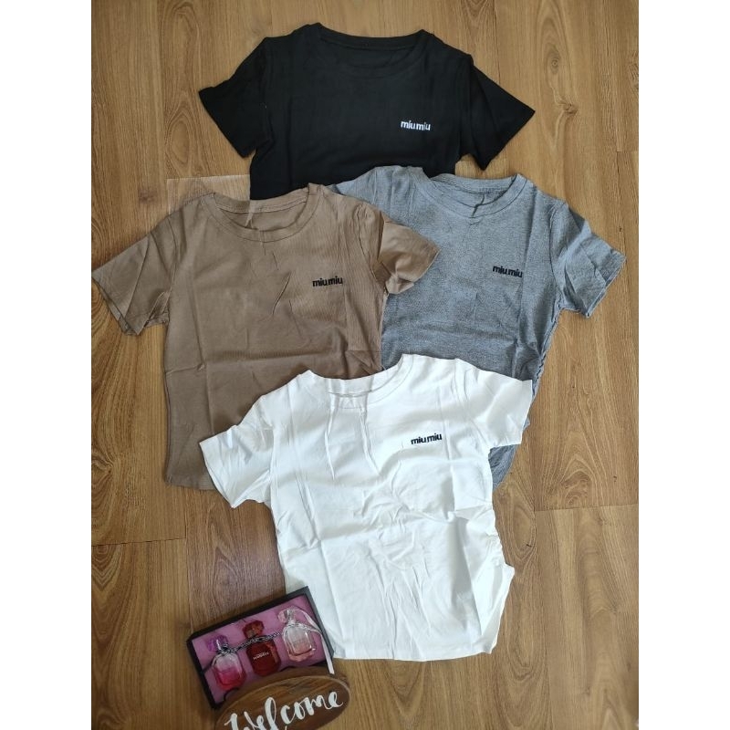 kaos baju import miu miu / baju import bangkok