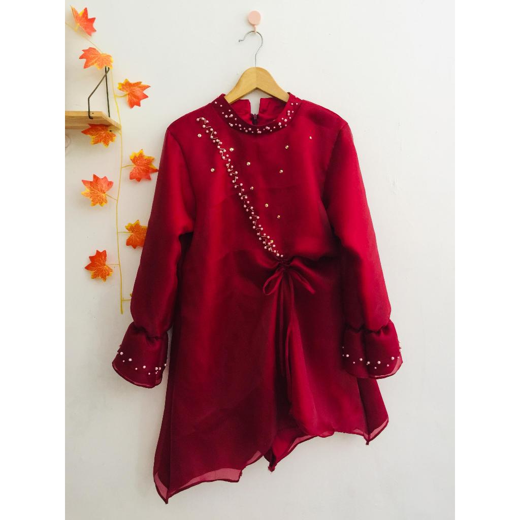 Baju Bodo Modern/Baju Bodo/Baju adat/Baju adat Bugis/Baju pesta/Atasan baju bodo/Baju bodo Makassar/