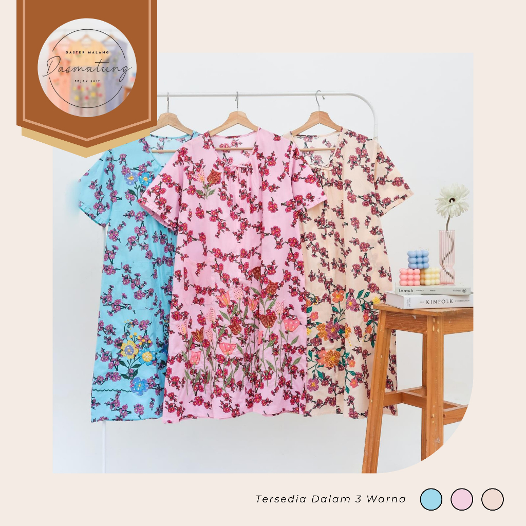 Dasmatung Mei Hwa Bunga Imlek Daster Malangan Premium