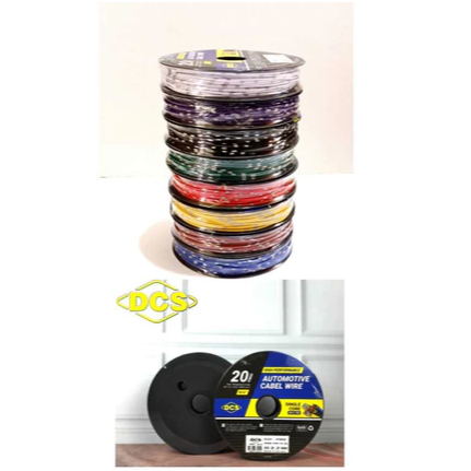 (Acc) Kabel engkel Jepang Roll KABEL PEMASANGAN AUDIO LAMPU MOBIL MOTOR 0,5mm x 20M