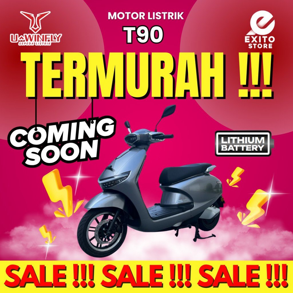 Sepeda Motor Listrik Uwinfly T90 Garansi Resmi Uwinfly