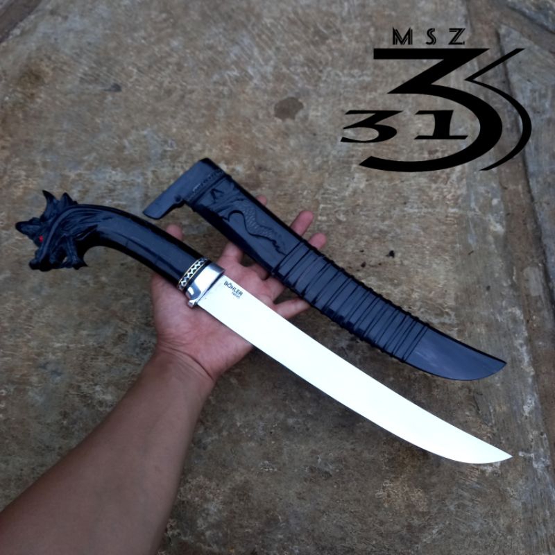 BOHLER N695 FULL TANDUK golok sembelih naga barong SUPER PREMIUM 313MSZ