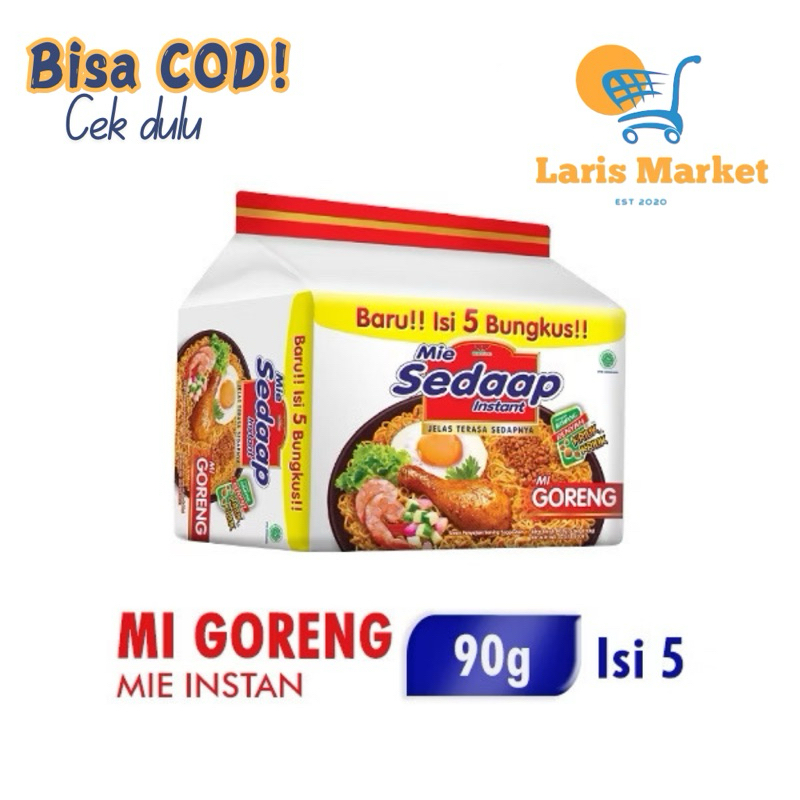 

Mi Goreng Instan Mie Sedaap isi 5 x 90gr Kemasan Bundle 5pcs