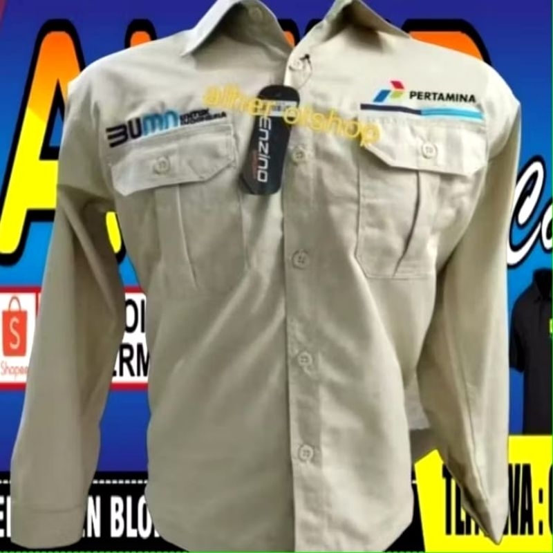kemeja kerja Pertamina kemeja Pertamina baju Pertamina seragam Pertamina Pdh Pertamina baju kerja Pe