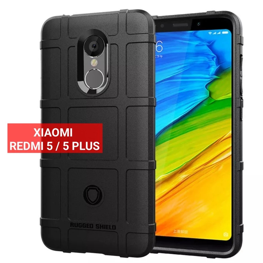 XIAOMI REDMI 5 / 5 PLUS RUGGED SHIELD ARMOR CASE ANTI SLIP SHOCKPROOF