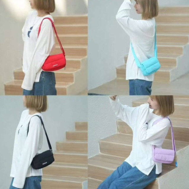 Tas Pocket Poofy / Mini Pocket Poofy Bag / Tas Puffy Bag Korean Bag / Tas Fashion Wanita / Tas Poofy