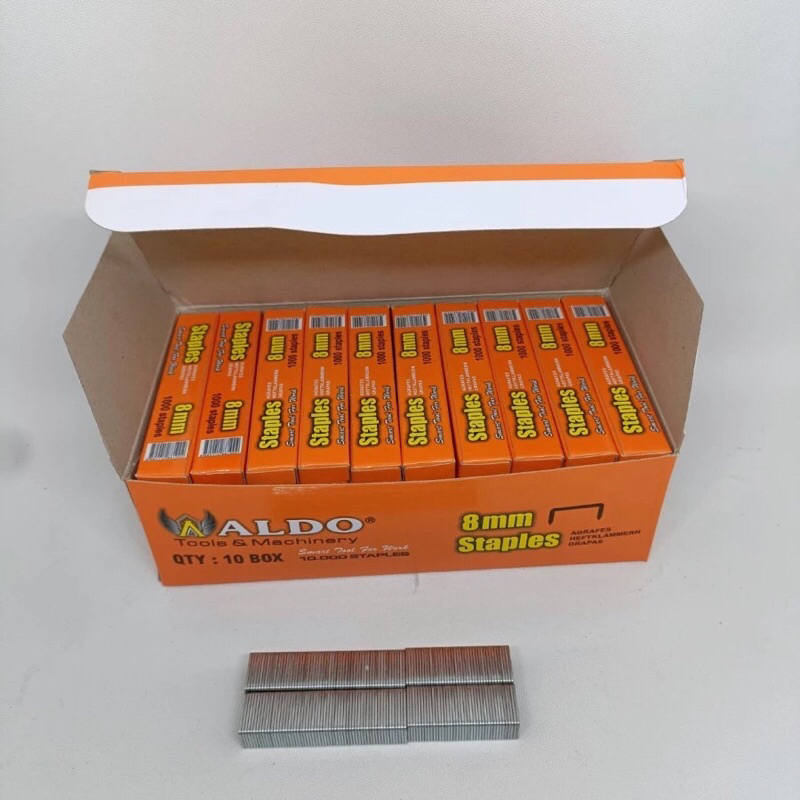 

[10 KOTAK] Isi Klip Stapler ALDO 8MM Staples GUN TACKER