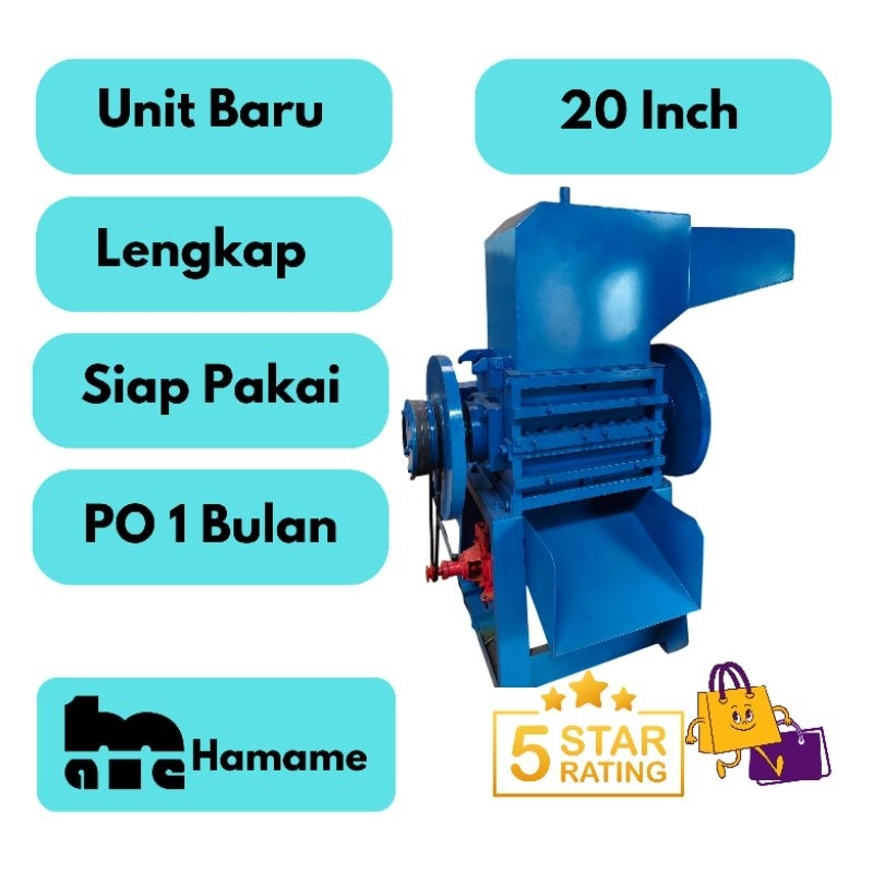 Mesin Giling Plastik | Mesin Crusher Plastik | 20 Inch