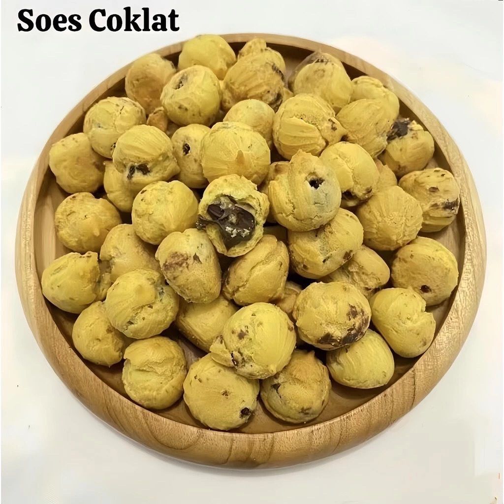 

COD Soes Coklat Cokelat 1kg halal Kue Sus Kering Isi soes coklat lumer 1 kg Enak Murah （Cemilan keluarga, cocok untuk dewasa dan anak-anak)