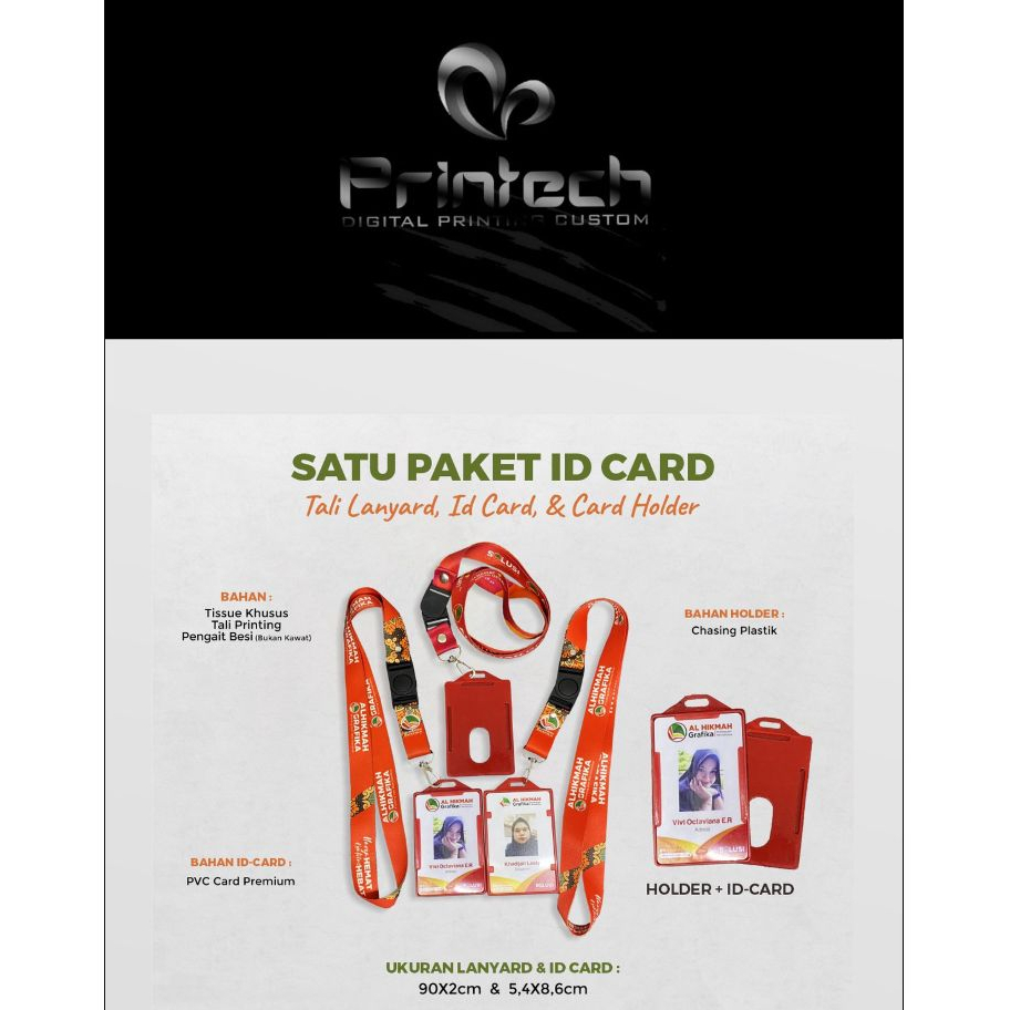 

PAKET ID CARD, CASE + TALI LANYARD CUSTOM