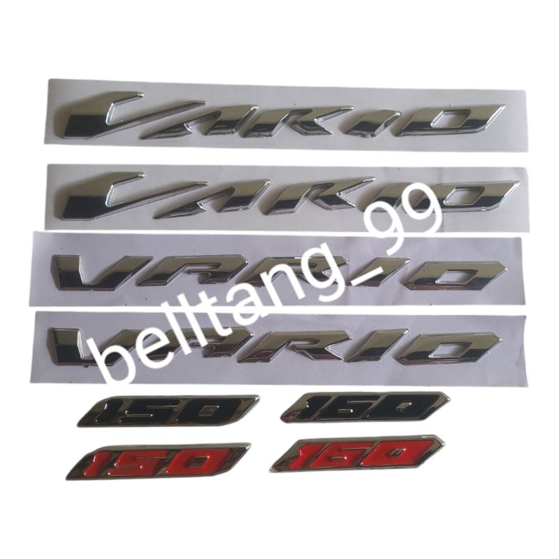 emblem vario chrom 150/emblem timbul vario 160 chrom/emblem vario tahun 2015/2017/2022