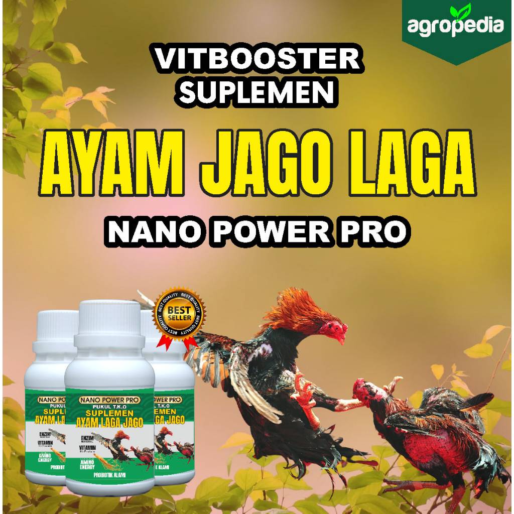 Suplemen Ayam Laga Jago / Nutrisi Ayam Laga Jago / Vitamin Ayam Laga Jago / Booster Pertumbuhan Ayam